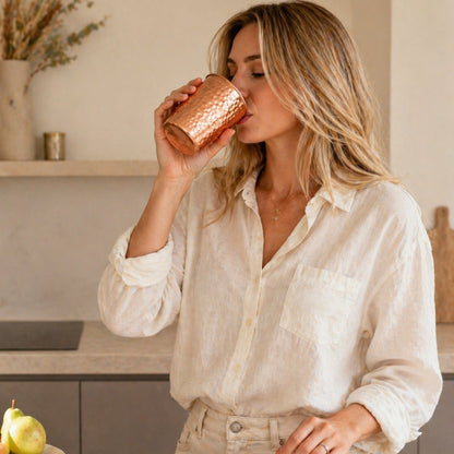 Vaso de Cobre Martillado MyMarrak™
