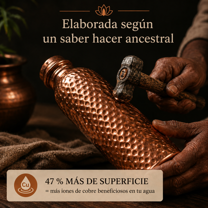 Botella de Cobre – MyMarrak™ | Agua Purificada de Forma Natural, Sin Plástico